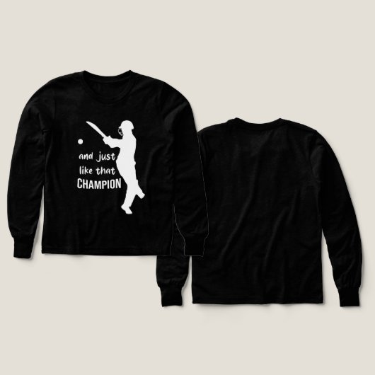 And Just Like That Champion (Motif recto et verso)