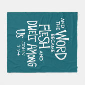 And the Word became Flesh 2 Fleece Deken (Voorkant (Horizontaal))