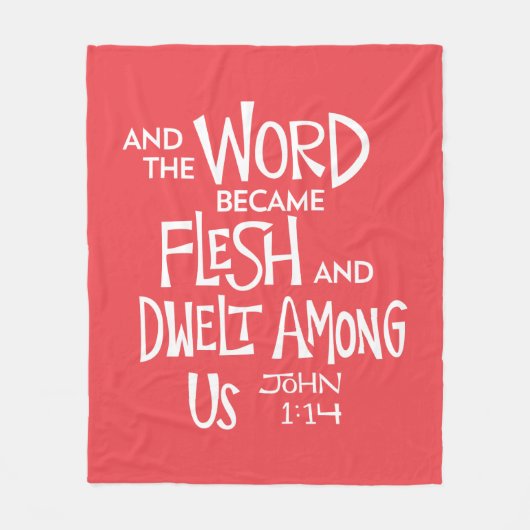 And the Word became Flesh Fleece Deken (Voorkant)