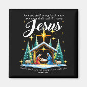 And Thou Shalt Call His Name Jesus Nativity Christ Magneet (Voorkant)