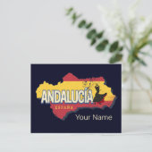 Andalousie Espagne Carte Rétro Vintage Flamenco (Debout devant)