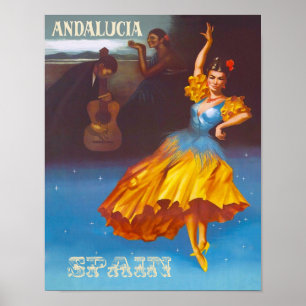 Andalousie, Espagne poster voyage
