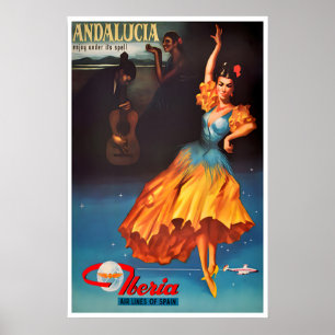 Andalousie Impression Danseuse Espagnole Art Espag