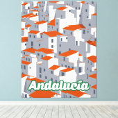Andalucia 3 canvas afdruk (Insitu (Houten vloer))