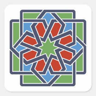 Andalucia 4 vierkante sticker