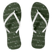 Andalucía Heart Flag, Andalusië, Spanje Teenslippers (Voetbed)