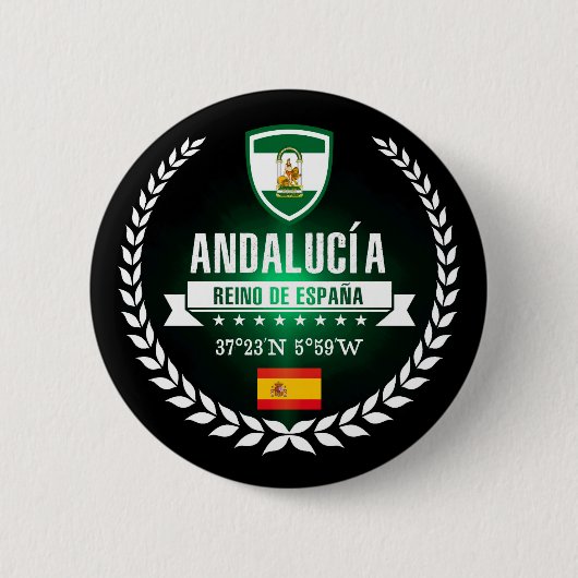 Andalucía Ronde Button 5,7 Cm (Voorkant)