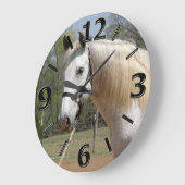 ANDALUSIAN HORSE HEAD MORISCO GROTE KLOK (Hoek)