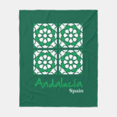 Andalusian Tiles 2 Fleece Deken (Voorkant)