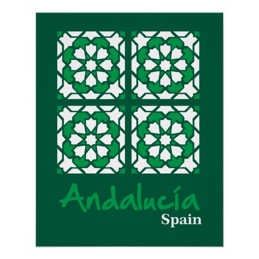 Andalusian Tiles 2 Perfect Poster (Voorkant)