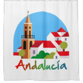 Andalusië 1 douchegordijn (Voorkant)