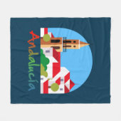 Andalusië 1 fleece deken (Voorkant (Horizontaal))