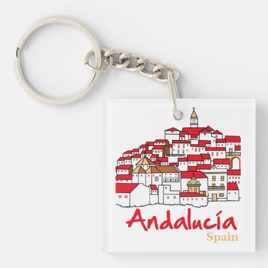 Andalusië 2 sleutelhanger (voorkant)