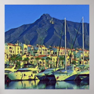Andalusië - MARBELLA - panorama Poster