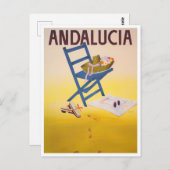 Andalusië Spanje briefkaart van oud reizen (Voorkant / Achterkant)