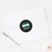 Andalusië Vlag Ronde Sticker (Envelop)