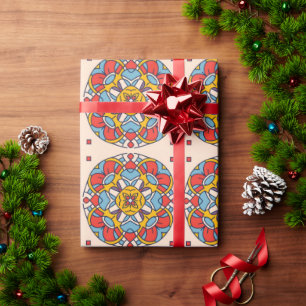 Andalusisch-Marokkaanse mozaïeken boogcirkel Cadeaupapier