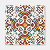 Andalusisch mozaïek magneet (Voorkant)