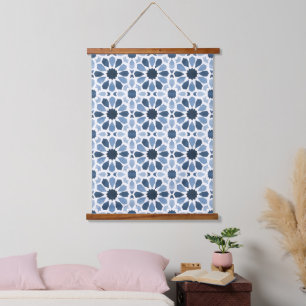 Andalusische echo's: Boho Marokkaanse geometrie Hangend Wandkleed