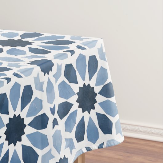 Andalusische echo's: Boho Marokkaanse geometrie Tafelkleed (Voorbeeld)