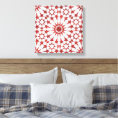Andalusische mozaïek ALHAMBRA Canvas Afdruk (Insitu (Slaapkamer))