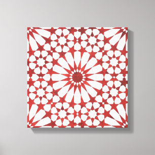 Andalusische mozaïek ALHAMBRA Canvas Afdruk