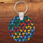 Andalusische Tegels 12 (Alhambrapaleis, Granada) Sleutelhanger (Voorkant)