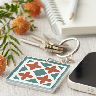 Andalusische Tegels 15 Sleutelhanger