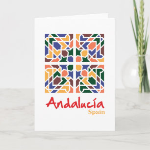 Andalusische Tegels 1 Bedankkaart