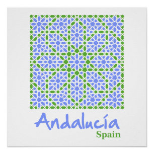 Andalusische Tegels 7 Perfect Poster