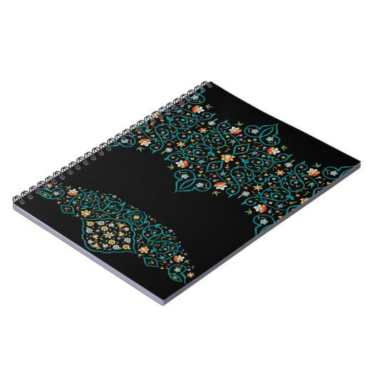 Andalusische Tuinen - Floral Ornamental Notitieboe Notitieboek (Linkerzijde)