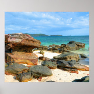 Andaman Zee kust bij Phuket Poster