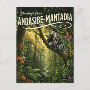 Andasibe-Mantadia Nationaal Park Madagaskar Briefkaart