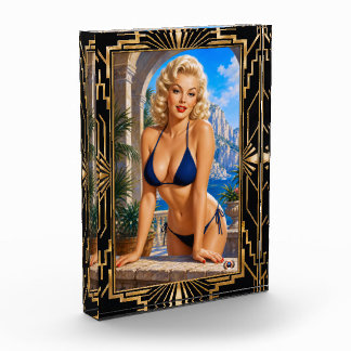 Andea Vieri is de belichaming van Pin-up Girl Glam Fotoblokken