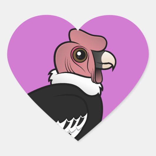 Andean Condor Hart Sticker (Voorkant)