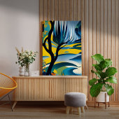 Ander bos canvas afdruk