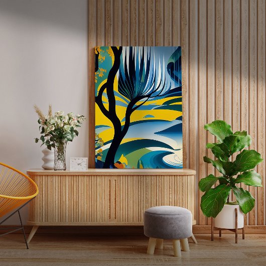 Ander bos canvas afdruk