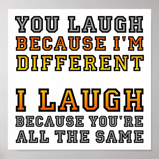 Ander Laugh Funny Poster (Voorkant)