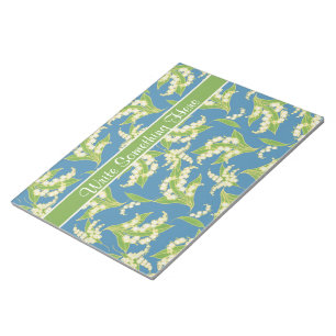 Ander Notitieblok: Lilies van de vallei, blauw Notitieblok