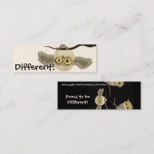 Ander, ondersteboven bladwijzer mini visitekaartje (Voorkant / Achterkant)