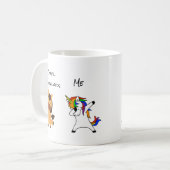 Andere 50 jarige verjaardag eenhoorn koffiemok (Voorkant links)