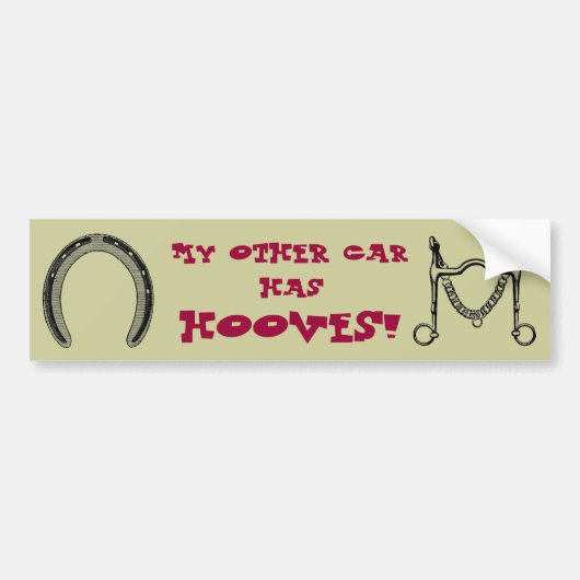 Andere auto bumpersticker (Voorkant)