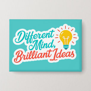 Andere Geest Briljante Ideeën Autisme ADHD Button
