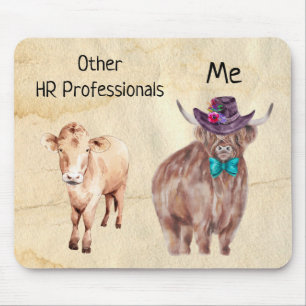 Andere HR-professionals Highland Cow-werknemer Muismat
