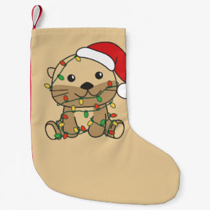 Andere Kerst Winter Dieren Vakantie Otters Kleine Kerstsok