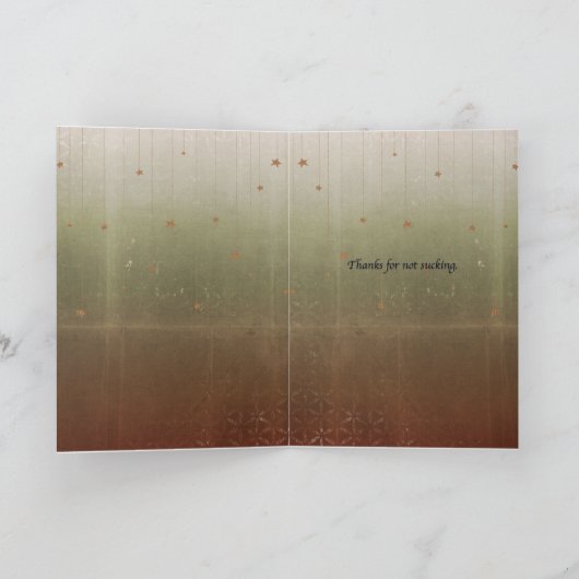 Andere mensen zuigen feestdagen kaart (Binnen)