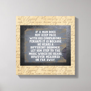 Andere trommelaar -- Canvas Kunstprint Afdruk