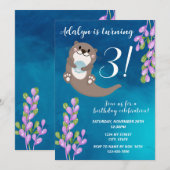 Andere uitnodiging voor verjaardag (Voorkant / Achterkant)