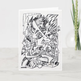 Andere vlakken van hier, Kaart voor inkttekening