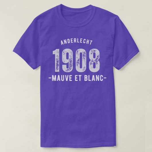 Anderlecht 1908 t-shirt (Design voorkant)